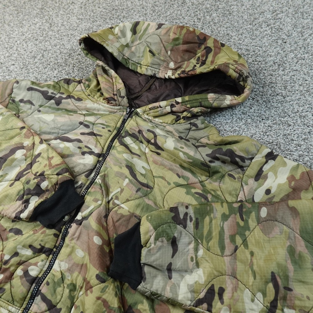 Perseverance Survival Jacket Mens S Green Multicam OCP Camo Quilted Outdoor Coat